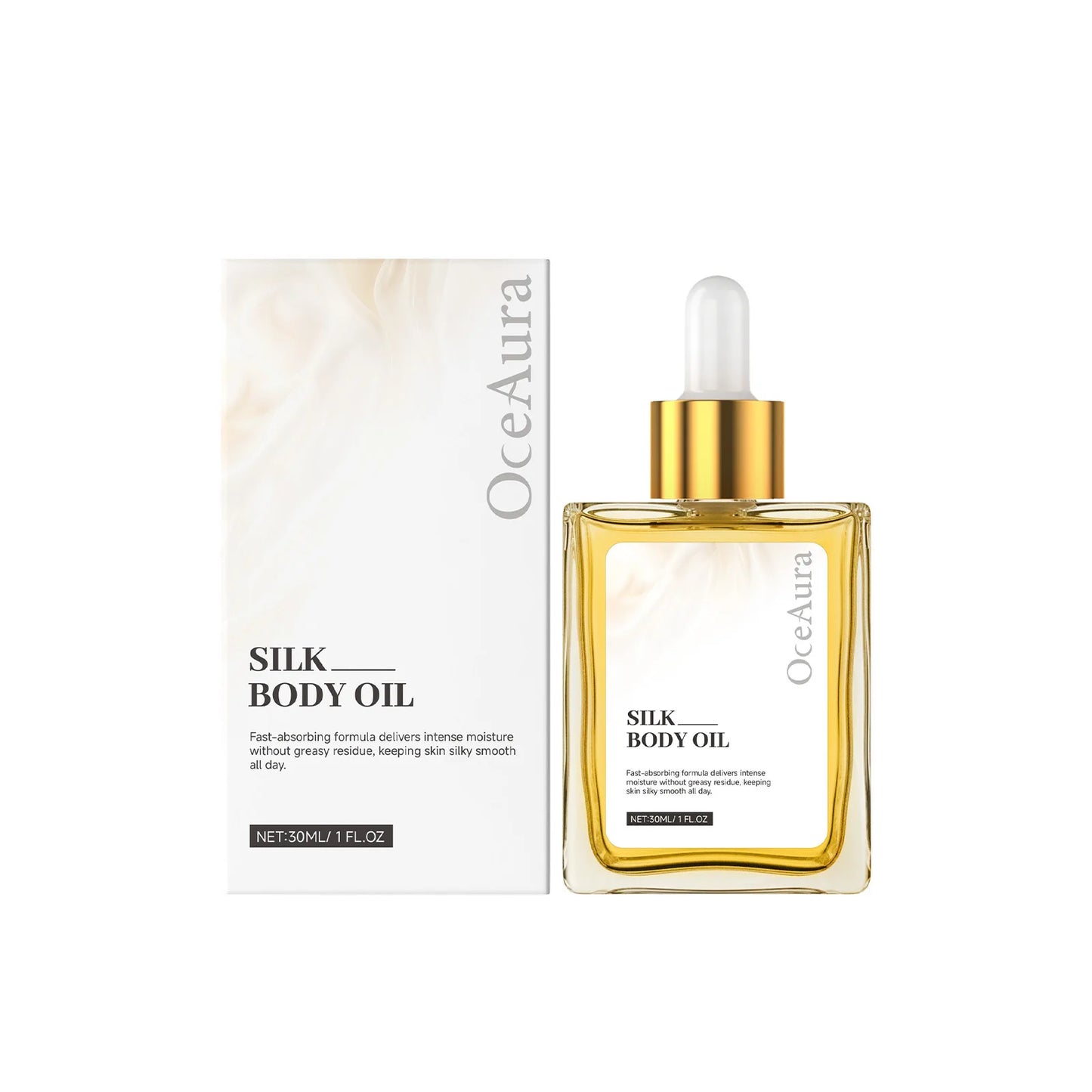 Deep Nourishing Silk Body Oil Soothing Repair Dry Skin Brightening Glow Non-greasy Fast Absorbing Hydrating Skin Care Oil