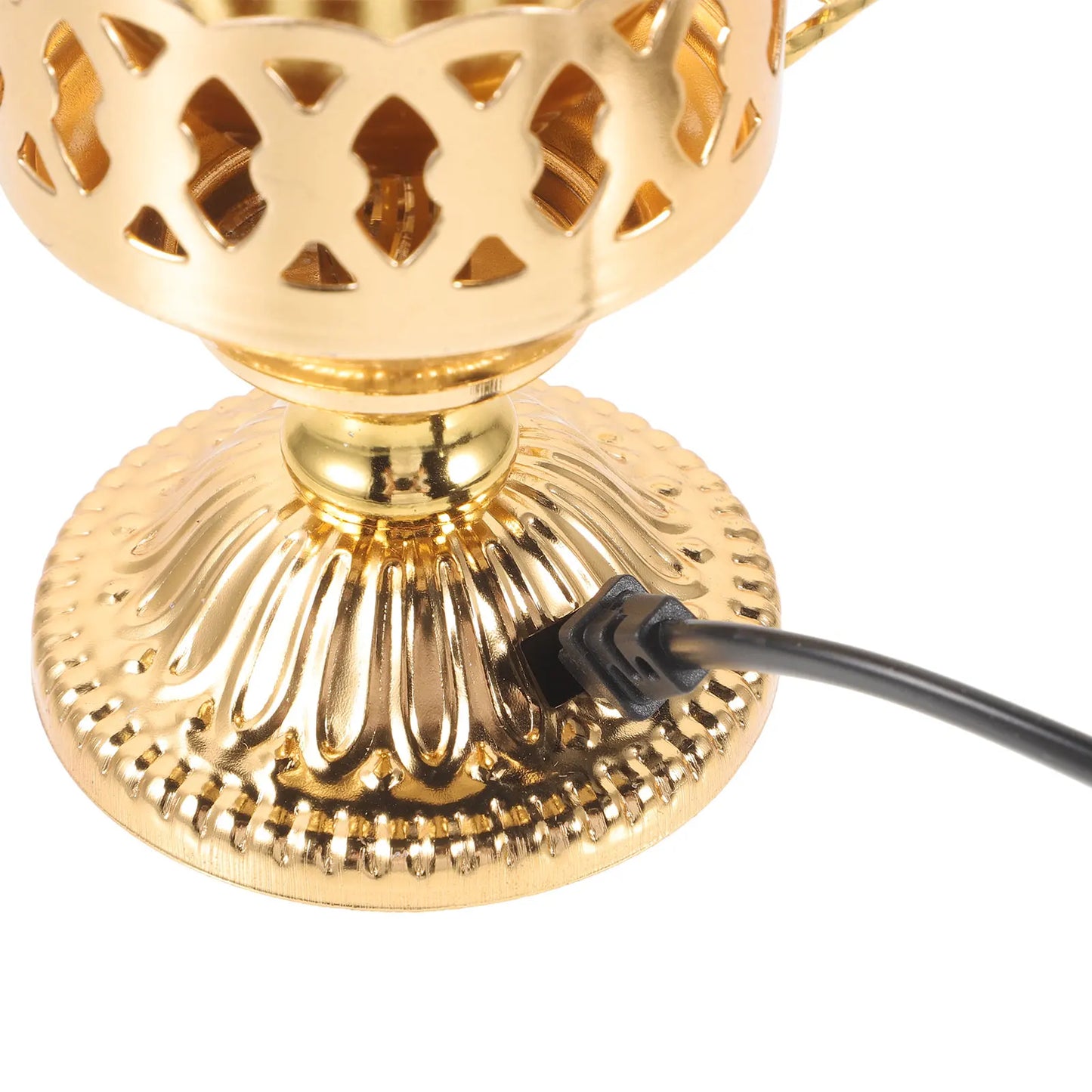 Electric Incense Burner in Home Decor Living Room Table Metal Aromatic Indoor Small Dining Church Lasting Non