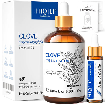 HIQILI Therapeutic Grade Essential Oil 100ml for Massage Relaxation Air Freshener Bergamot Peppermint Vanilla Chamomile Thyme
