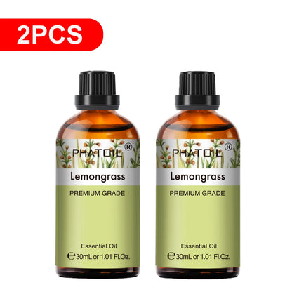 PHATOIL Reed Diffuser Essential Oil For Aromatherapy-30ml Lavender Lemon Eucalyptus Sweet Orange Sandalwood Aroma Essential Oils