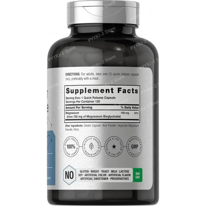 Quercetin Capsule-Magnesium Bisglycinate  Dietary Supplement Non-GMO Daily Health Supplements 750mg | 120 Capsules