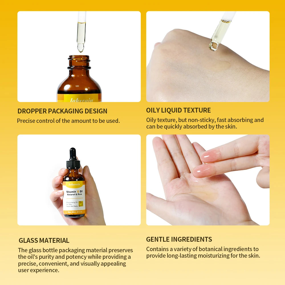 Vitamin E Face Oil Skin Care Deep Repairing Anti Wrinkles Whitening Face Enhance Skin Elasticity Facial Care Essencial Oil