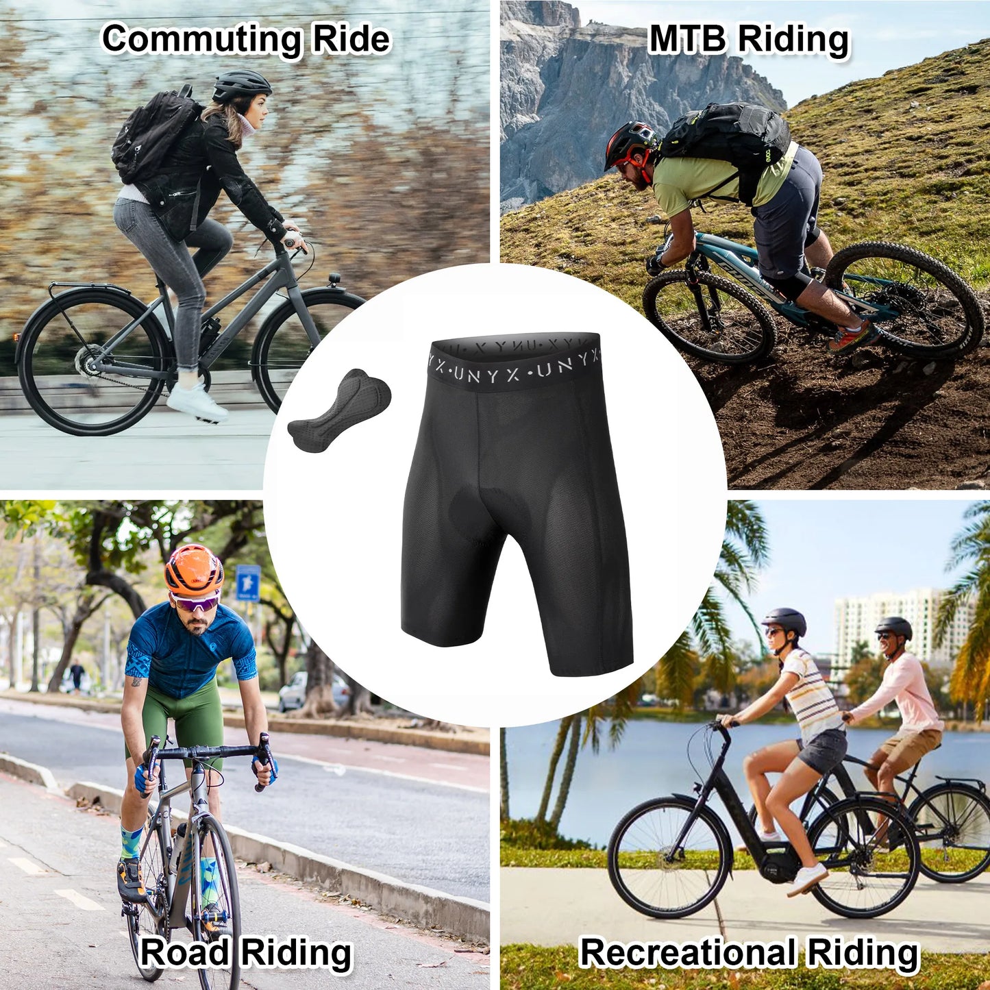 DAREVIE Man's Cycling Underwear MTB Road 80kg/m³ 3D Cut Shockproof Sponge Pad Shorts For Men Anti-Slip Underpant Mens Shorts