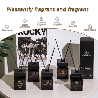 NAMSTE 100ML Premium Aroma Diffuser Oil for Home Car Air Freshener Room Perfume Long Lasting Fragrance Reed Sticks Fragrance Hot