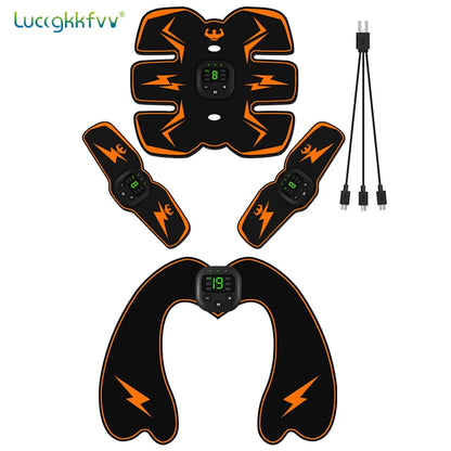 Smart EMS Wireless Muscle Stimulator Fitness Trainer Abdominal Training Electric Weight Loss Stickers Body Slimming Massager