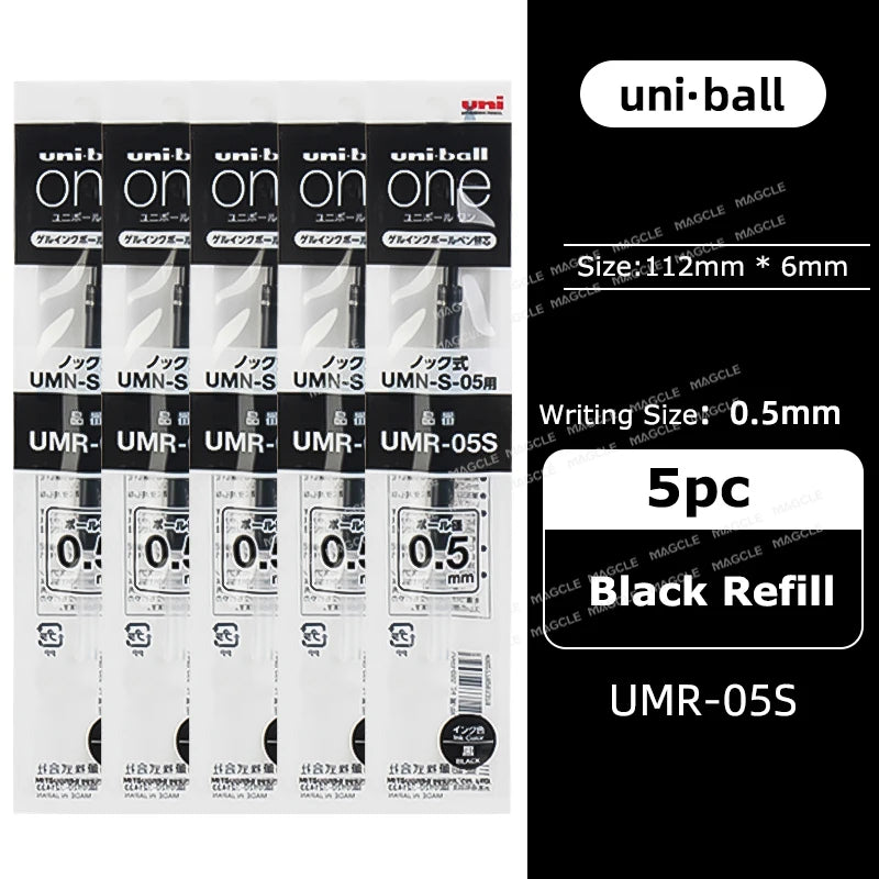 New Uniball Gel Ink Pen 0.5/0.38mm Multiple Colors Rod Smudge-Proof Fine Writing Without Fatigue Notes Journaling Drawing Tools