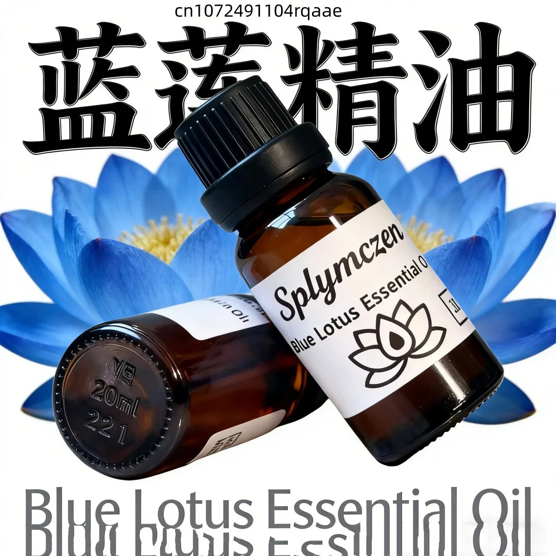Premium Natural Pure Blue Lotus Reed Diffuser Oil - Relaxing Aroma for Home,Skin Care, Stress Relief, Deep Sleep & Meditation