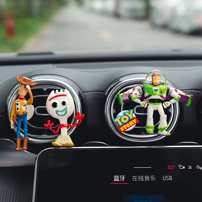 New Toy Story Woody Buzz Lightyear Cartoon Doll Car Air Freshener Aromatherapy Cute Car Air Vent Aromatherapy Car Decorations