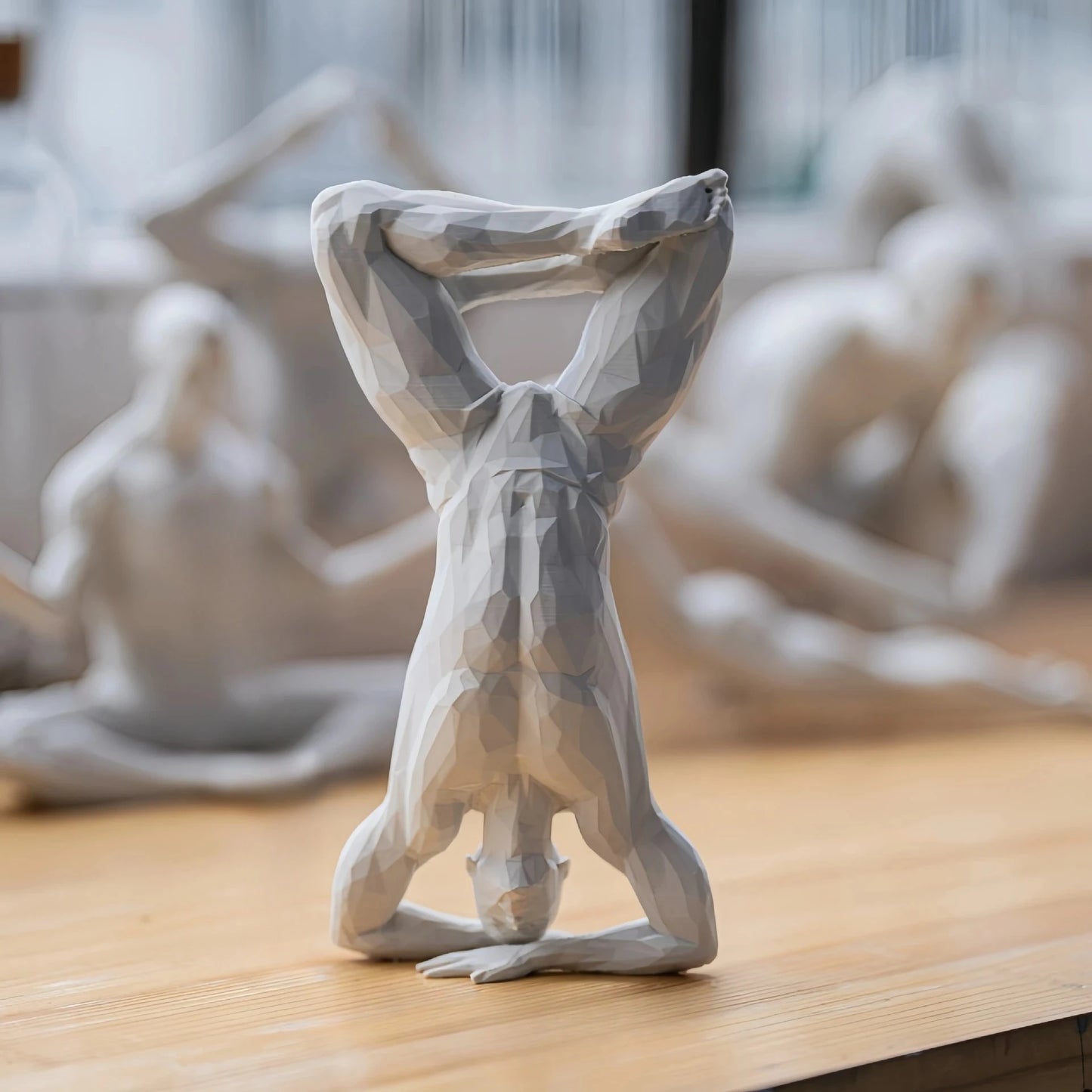 Yoga Man Figurine - Minimalist Home Decor Statue, Spiritual Accent for Living Room, Desktop, Bar & Gym Interiors,3D Printed