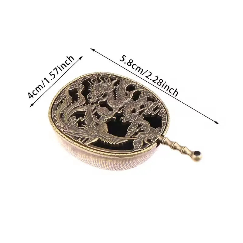 Mini Buddhist Utensils Incense Burner Lotus Incense Censer,Family Tea Room Incense Burner Office Home Decoration