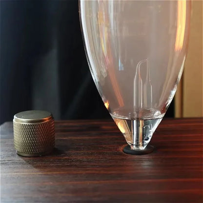 Waterless Pure Essential Oil Diffuser Nebulizer Aromatherapy Diffuser Electric Wooden Glass Home Aroma Essential Diffusers wood
