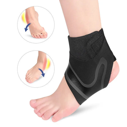 RHBJ 1Pcs Sports Compression Ankle Support Brace Ankle for Men Women Anti-sprain Stabilizer Foot Care Tool for Running Football