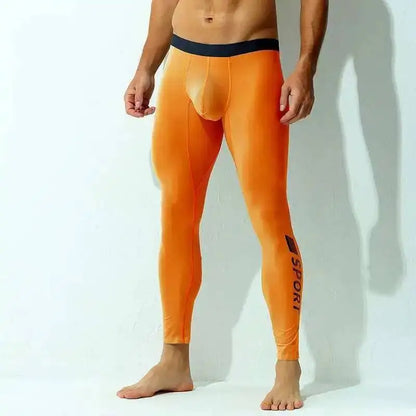 Ultra Thin See Through Men's Tight Fitness Running Sweatpants Leggings Plus Size Training Joggers Sweat Trousers