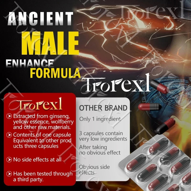 Epimedium Herbal Extracts Supplements, Male Max Performer Capsules, Ginseng for Adult Stamina & Endurance, Maintain Firmness
