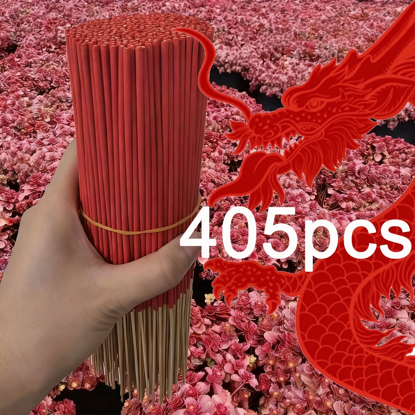 Red Dragon Blood Incense Sticks, 25/105/205/405/705 Sticks, Natural Four-Season Dragon Blood High Quality, Suitable for Home Air Purification, Relaxing Fragrance, Yoga, Office, Tea Room - Perfect for Halloween, Christmas, Eas