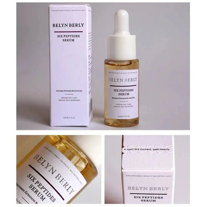 BELYN BERLY Six Peptides Serum for Face Care 3pcs Moisturizing Lifting Firming Facial Serum Nourish Skin Care