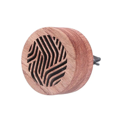 Wooden Car Air Freshener Vent Clip Aromatherapy Essential Oil Diffuser For Car Auto Interior Decor