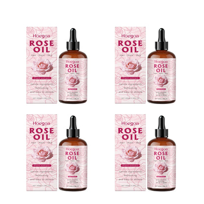 Rose Oil Face Anti Aging Brightening Lasting Hydration Nourishment Firm Aromatherapy Facial Serum Reveal Radiance Body Skin Care