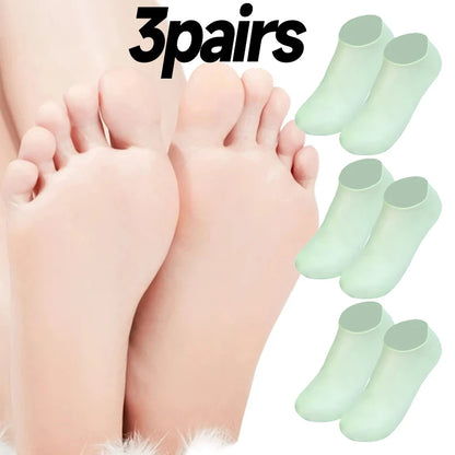 1/5/10Pairs Silicone Moisturizing Foot Socks Spa Tools Reusable Gel Stocking Protective Cover Anti Cracking Dead Skin Foot Care