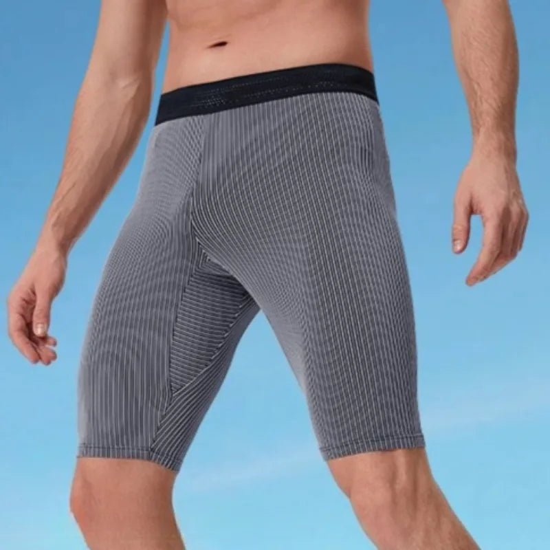 Outdoor Running Marathon Compression Shorts Men Quick Dry Training Fitness Leggings Bodybuilding Tights Sports Gym Pants Male