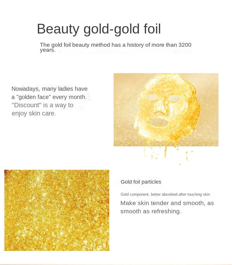 100ml 24k Gold Foil Essence Moisturizing Face Skin Serum Making The Skin Smooth Facial Essence for Dropshipping