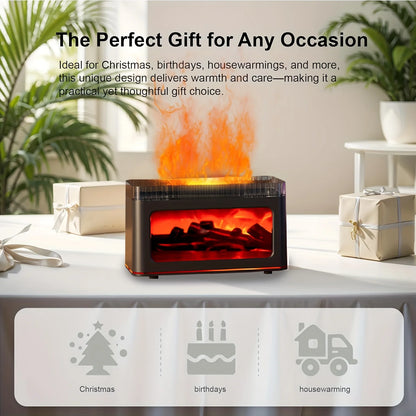 1PC USB Powered Mini Fireplace Aroma Diffuser also An Air humidifier with Colorful Ligh Effects Perfect For Home Humidification