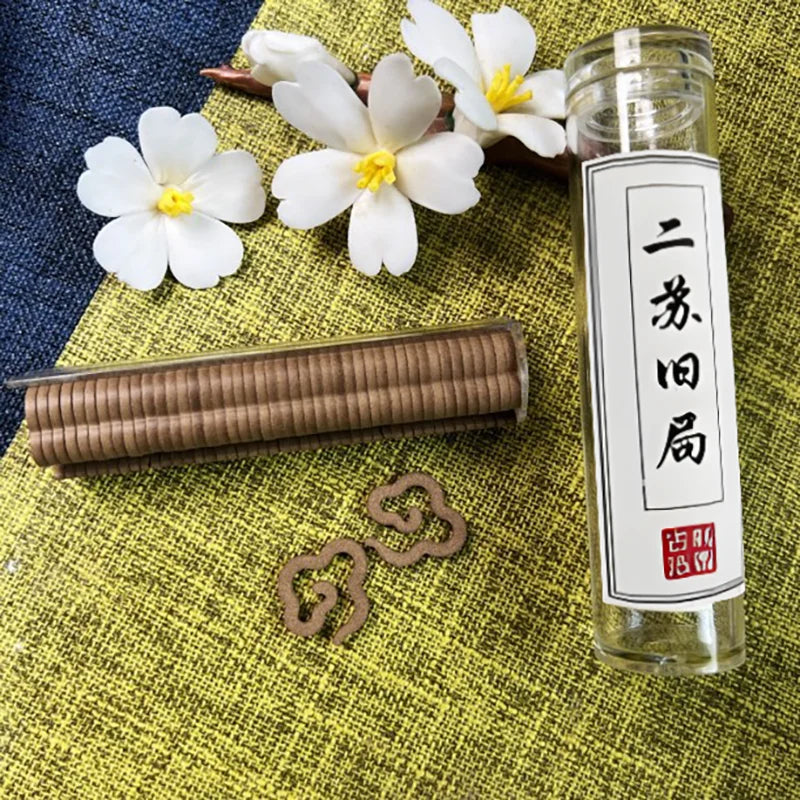 XiaoXiangyun Incense Coil Long-lasting Fragrance Meditation Incense Coil Pure Natural Coil Incense Mini Incense Burner Incense
