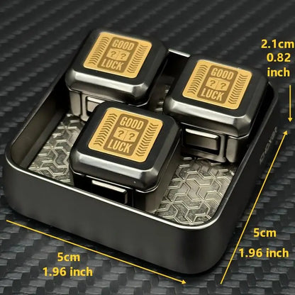 Novel Mysterious Little Box EDC Fidget Toy Stylish Metal Magnetic Push Decompression Toy ADHD Stress Relief Relaxation Toys