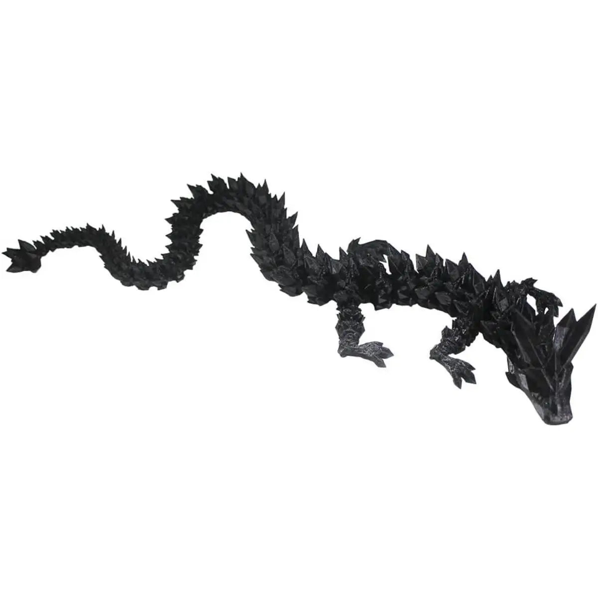 3D Printed Dragon - Full articulated Crystal Dragon with egg, Flexible Joints Home Decor executive Desk Toys, ideal for Stress R