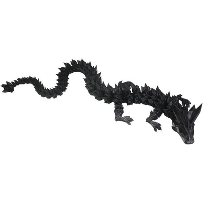 3D Printed Dragon - Full articulated Crystal Dragon with egg, Flexible Joints Home Decor executive Desk Toys, ideal for Stress R