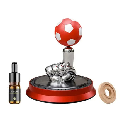 Solar Car Fragrance Finger Football Car Air Freshener Automatic Rotating Floating Ball Auto Interior Home Aromatherapy Diffuser