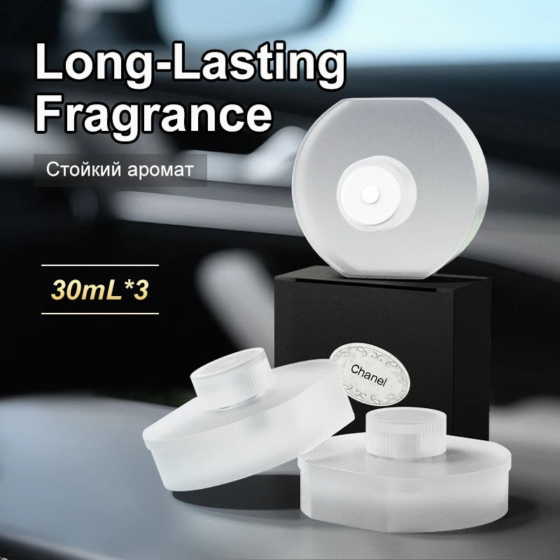3Pcs 30ML Essential Oil Refill for Car Aromatherapy Diffuser Fresh Air Long Lasting Fragrance Multiple Scents Available