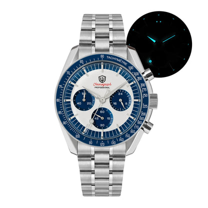 New Mechanical Quartz Watches VK63 Chronograph Sports Watches Bubble Sapphire Ar Waterproof Luminous Watches