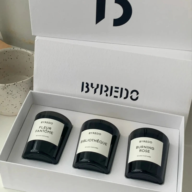 Bibliotheque Aromatherapy Candle Simple Design Burning Rose Home Decor Scented Candle Fleur Fantome Atmosphere Fragrance Gift