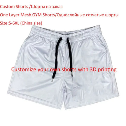 Custom Shorts Men Women Mesh Quick Dry Casual IPPO Gym Shorts Oversized Fitness Workout Running Summer Short