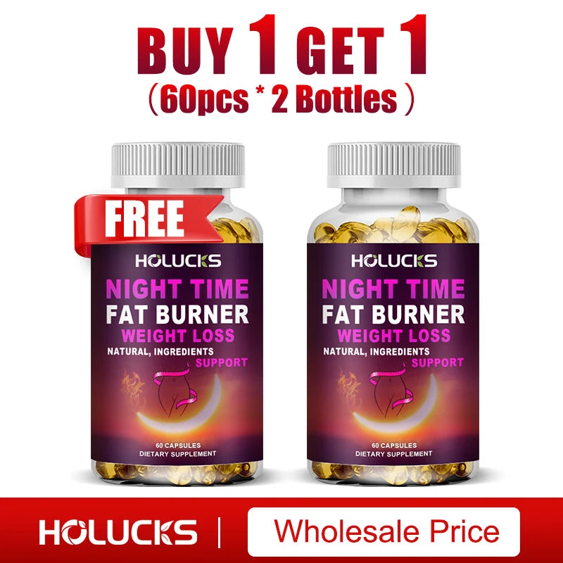 Night Time Weight Loss Capsules - Advanced Weight Loss Supplement - Fat Burners - Belly Fat Burner - Appetite Suppressant