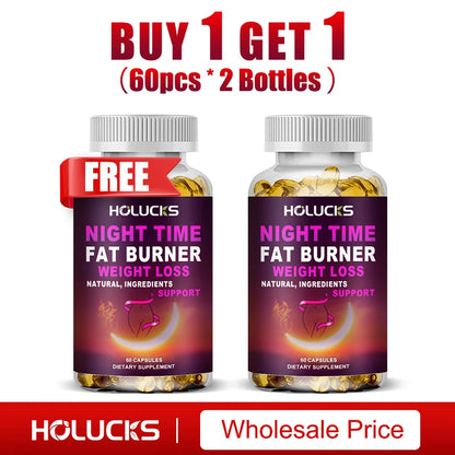 Night Time Weight Loss Capsules - Advanced Weight Loss Supplement - Fat Burners - Belly Fat Burner - Appetite Suppressant