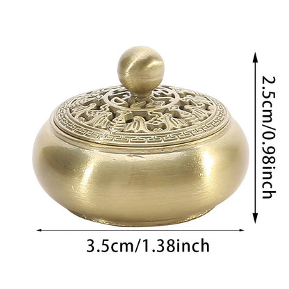 Buddhist Utensils Incense Burner Lotus Incense Censer Archaic Copper Alloy Sandalwood House Furnishings Home Office Decoration ﻿