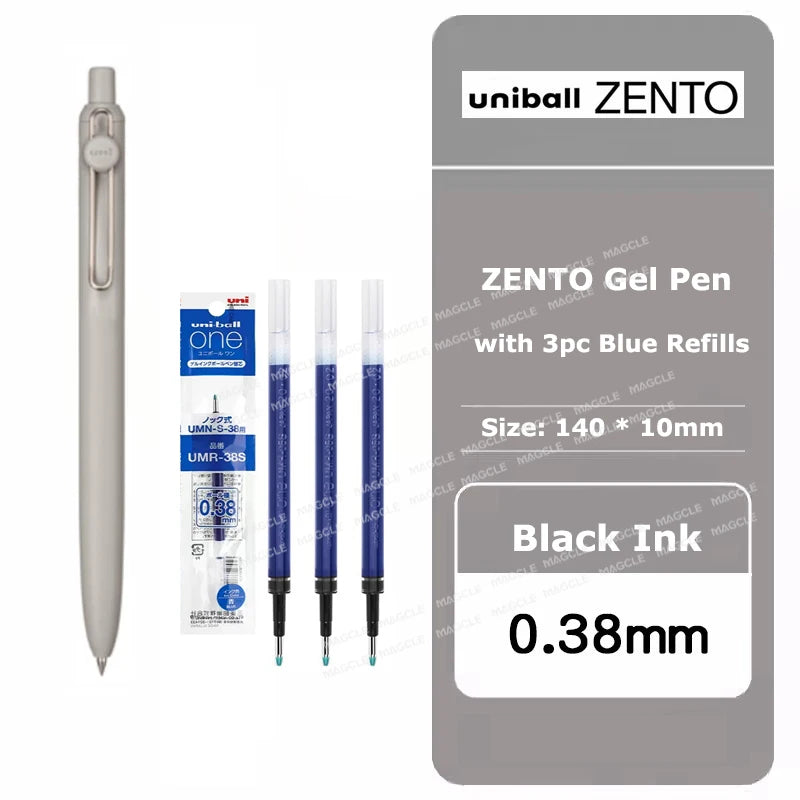 New Uniball Gel Ink Pen 0.5/0.38mm Multiple Colors Rod Smudge-Proof Fine Writing Without Fatigue Notes Journaling Drawing Tools