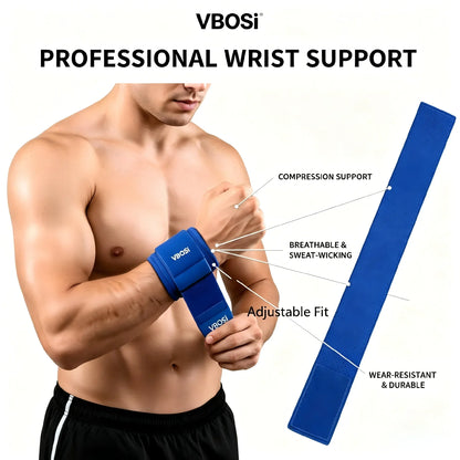 1 Piece Unisex Elastic Wrist Wraps Weight Lifting Brace Guard Band for Gym Fitness Protection Barbell Strap
