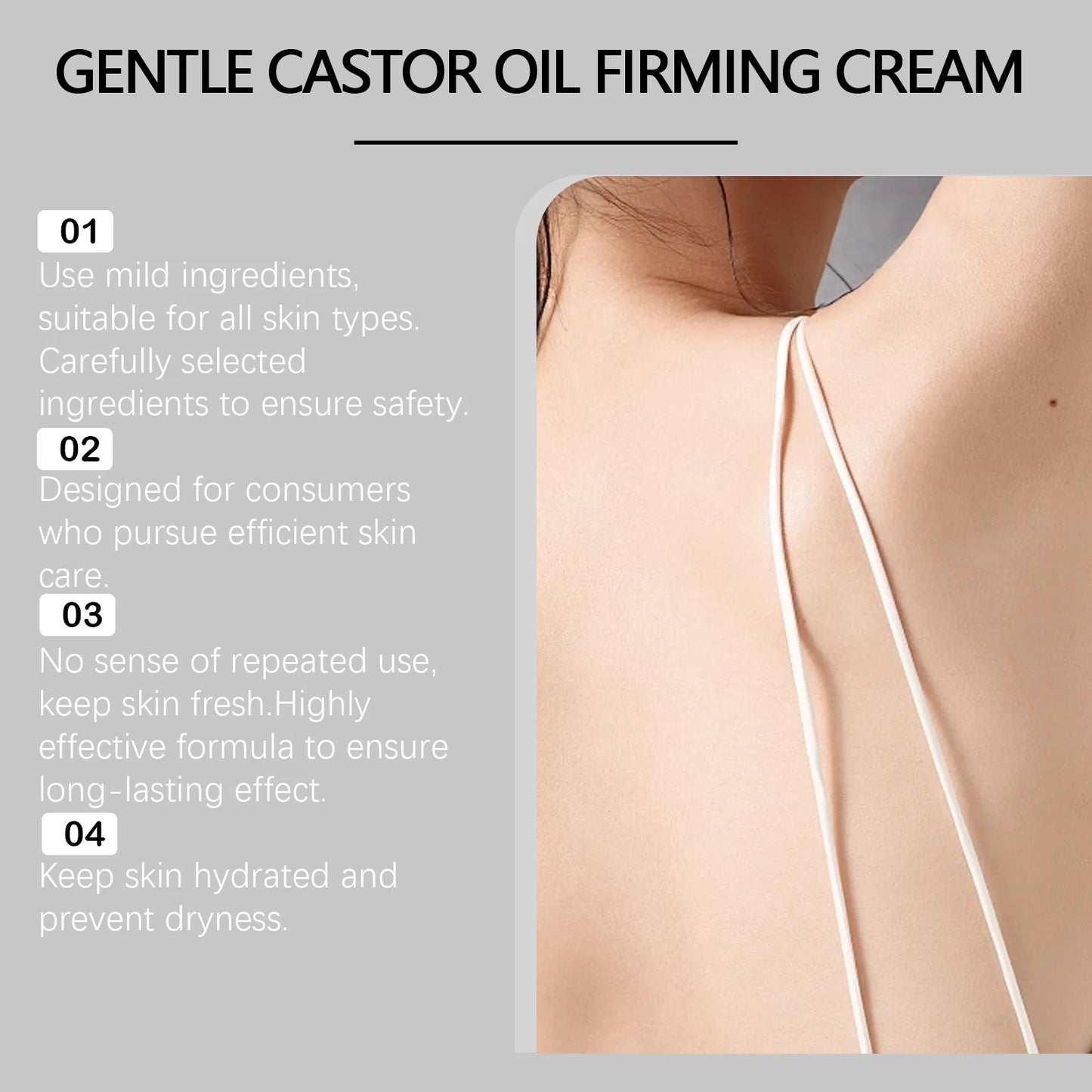 EELHOE Firming Face Cream Fade Fine Lines Against Aging Anti Wrinkle Removal Castor Oil Organic Instant Facial Tightening Cream