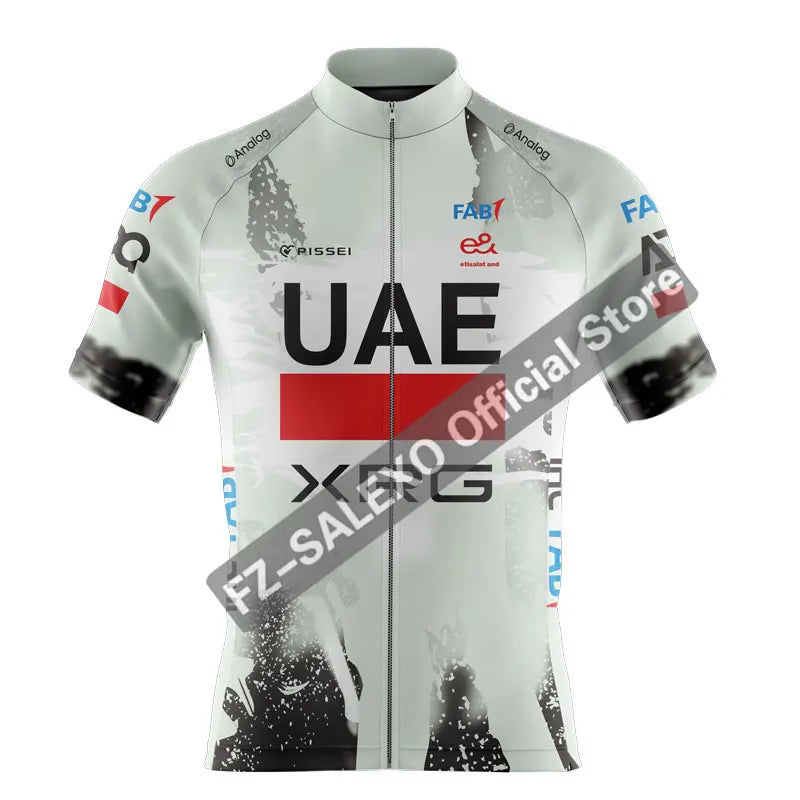 Men's New UAE Cycling Jersey Sets Summer Short Sleeve Mtb Ropa Ciclismo Bicycle Clothing Bike Shirts Bicycle Cycling Clothing