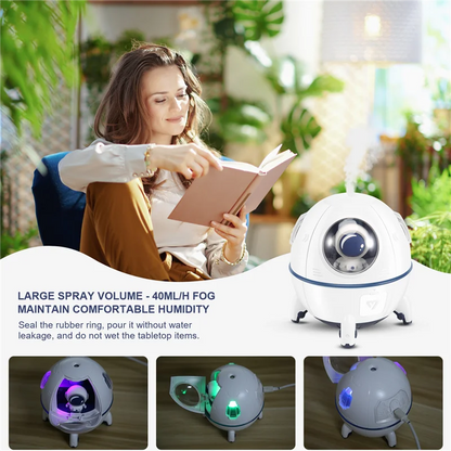 AFOURT-Astronaut Spaceship Aromatherapy Air Humidifier Purifier Electric Water Fragrance Diffuser Humidificador
