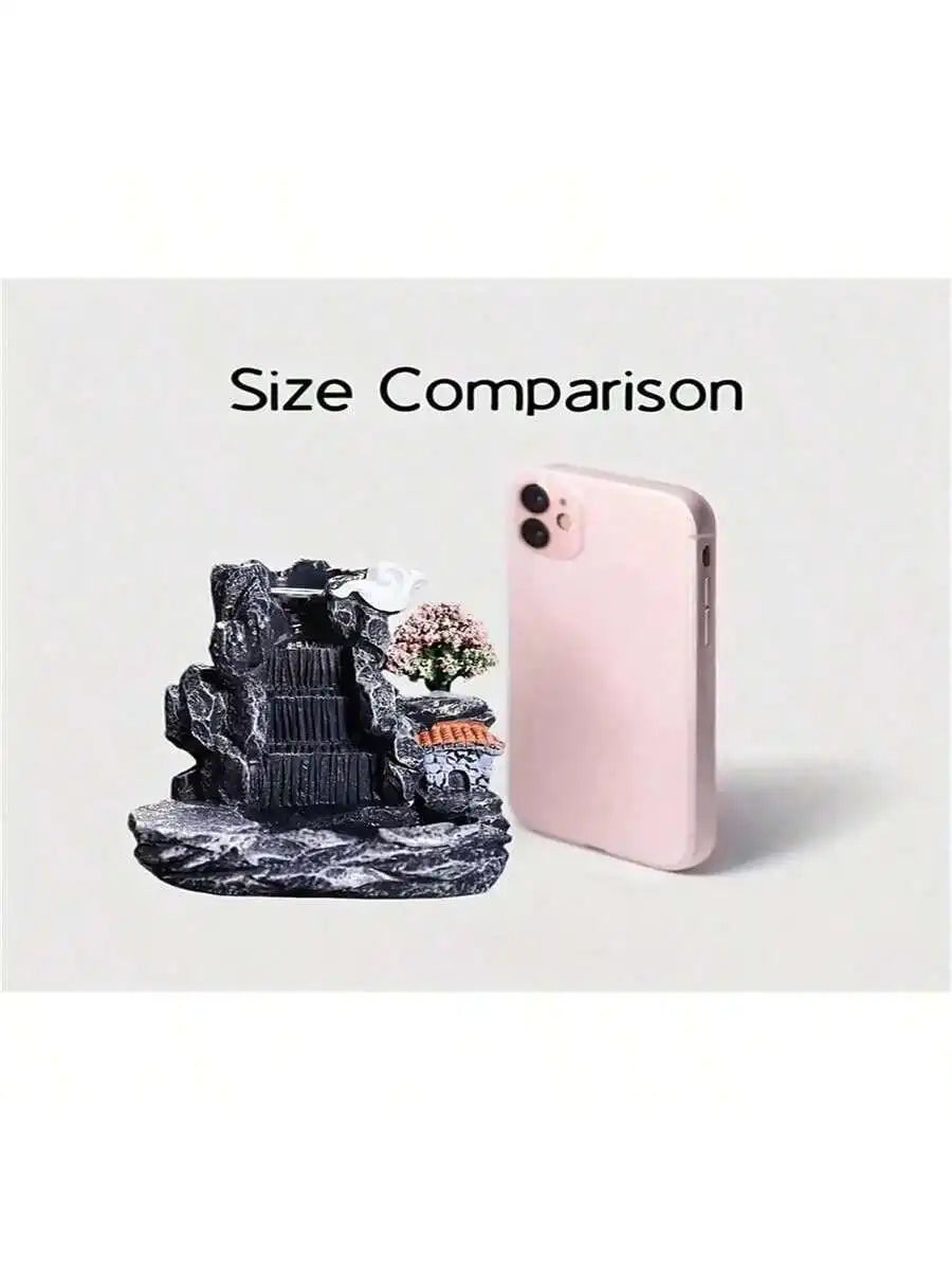 1pc high-quality resin incense burner, creative incense burner for viewing smoke reflux, home decoration aromatherapy decoration