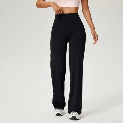 TRY TO BN Straight Leg Yoga Pants Women's High Waisted Tummy Control Buttery Soft Naked Feel Gym Fitness Running Workout Bottoms