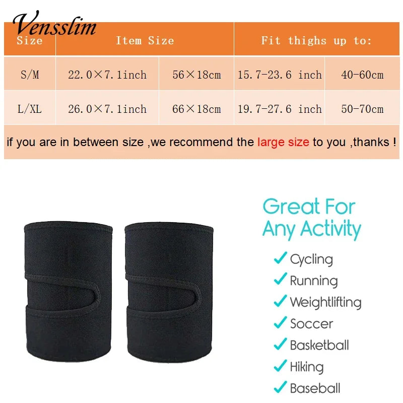 Vensslim Fat Burn Thigh Trimmer Wrap Women Thermo Neoprene Weight Loss Corset 2 Pieces Leggings Shapers Slim Sweat Sauna Belt