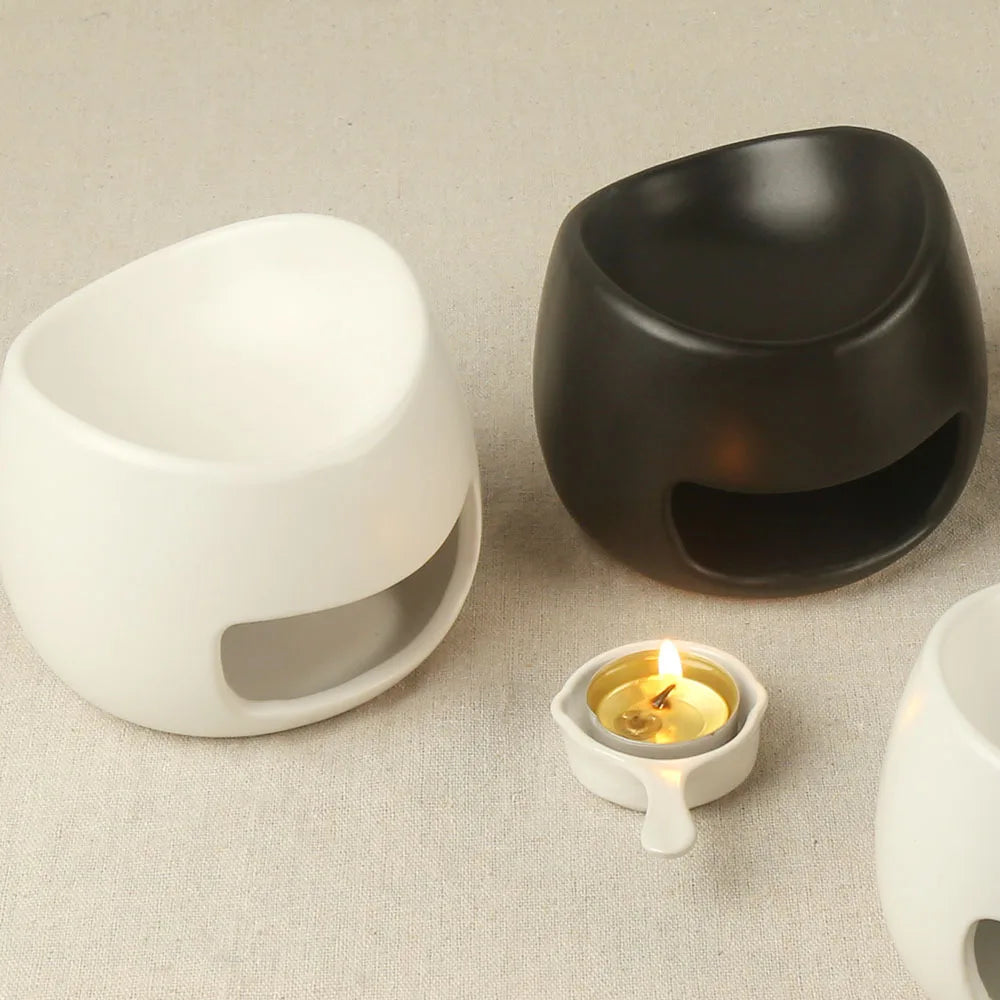 Handmade Ceramic Oil Burner & Wax Melter Speckled Rustic Aromatherapy Diffuser Modern Oil Burner Tealight Wax Melt Warmer