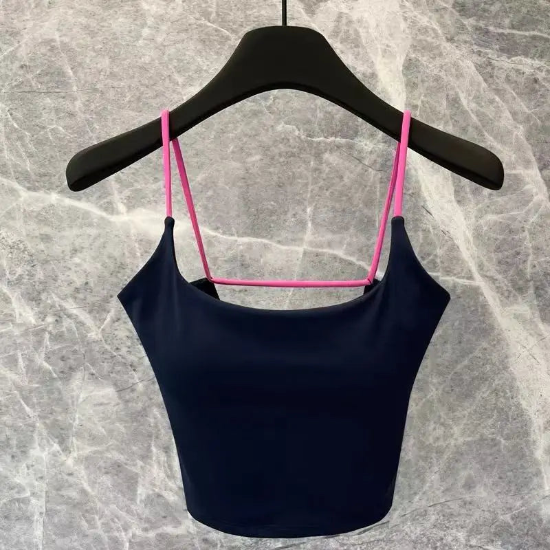 Yoga suit, camisole, vest, women's new style with chest cushion, Pilates summer sexy fitness bra