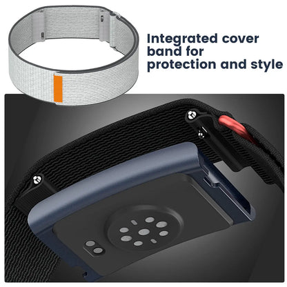Nylon Replacement Band Compatible with Amazfit Helio Strap Adjustable Breathable Sport Wristband for Fitness Tracker Comfortable