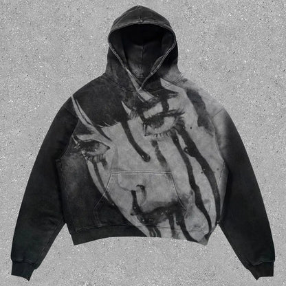 Plus Size Graphic Regular Male Hoodie Overfit Y2k Clothes High Quality Korean Style Pastel Color Cotton Men's Hooded Sweatshirt